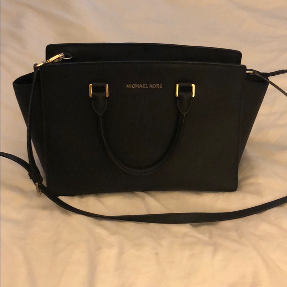 Michael Kors - Selma Large Saffino Leather Satchel